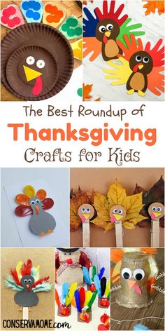 the best roundup of thanksgiving crafts for kids