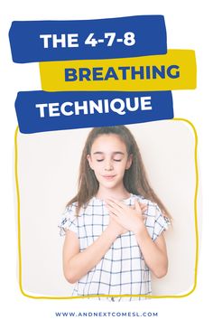 Looking for deep breathing exercises? Try the 4 7 8 breathing technique! It's great for coping with anxiety and promoting better sleep. 4 7 8 Breathing Technique, 4 7 8 Breathing, Deep Breathing, Deep Breathing Exercises, Breathing Techniques