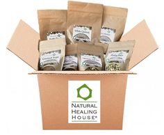 a box filled with lots of different types of herbs and seasonings on top of each other