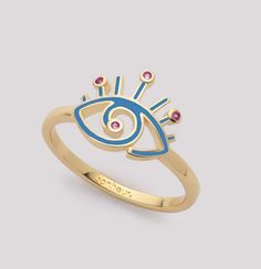 WHAT DOES THE EVIL EYE MEAN? I BONHEUR JEWELRY – Bonheur. Blue Jeweled Rings For Gifts, Blue Jeweled Rings For Gift, Gemstone Enamel Ring, Blue Enamel Open Ring Jewelry, Round Jeweled Enamel Jewelry, Adjustable Enamel Ring Jewelry, Evil Eye Ring Gold, Symbol Of Protection, Art Jewelry Design