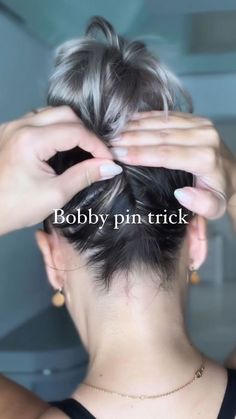 Pin Back Hairstyles For Short Hair, How To Style Short Messy Hair, Short Hairstyle With Scarf, Lazy Bob Hairstyles, Short Hair Easy Bun, Scrunched Short Hair, Pinning Short Hair Back, Cute Ways To Pull Up Short Hair, Top Buns For Short Hair