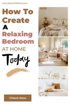 how to create a relaxing bedroom at home today