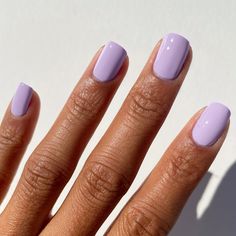 Pale Purple Nails, Light Purple Nail Polish, Lilac Nail Polish, Light Purple Nails, Lilac Nails, Purple Nail Polish, Pastel Lilac, Lavender Nails, Purple Nail