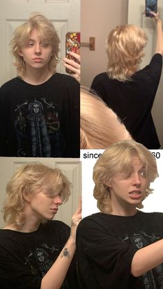 Gender Neutral Short Hairstyles, Half Up Wolfcut, Long Gender Neutral Hair, Bang Types Chart, Gender Neutral Short Hair, Grunge Hairstyles For Long Hair, Soft Mullet Wolf Cut, Short Hairstyles Nonbinary, Short Enby Hair