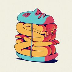 an image of a stack of donuts stacked on top of each other