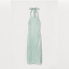 Nwt H&M Womens Haltertop Mint Lined Green Dress. Size S Mint Green Dress, H M Dresses, Halter Top, Green Dress, Mint Green, H&m, Mint, Womens Dresses, Customer Support