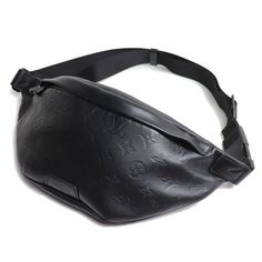 Louis Vuitton Discovery Bum Bag Pm Waist Bag Shadow Black Luxury Black Chest Bag For Daily Use, Black Luxury Chest Bag For Daily Use, Luxury Black Pouch Belt Bag, Luxury Black Belt Bag For Travel, Luxury Black Belt Bag As Shoulder Bag, Luxury Black Chest Bag For Travel, Luxury Black Belt Bag Worn As Shoulder Bag, Luxury Black Belt Bag With Removable Pouch, Designer Black Pouch Belt Bag