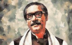 The Father of the Bengali Nation Bangabandhu Sheikh Mujibur Rahman (1920-1975). was a Bengali politician and statesman who was the founding leader of Bangladesh. He headed the "Awami League (Political Party)" and served as the first President of Bangladesh, and later as Prime Minister.He is popularly referred to as "Sheikh Mujib (shortened as Mujib or Mujibur)", with the honorary title of Bangabandhu ("Friend of Bengal"), and widely revered in Bangladesh as the "Father of the Nation". 1971 Bangladesh, Buddha Book, Portrait Styles, Beautiful Bangladesh, Heath Ledger Joker, Hacker Wallpaper