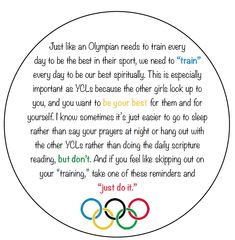 an olympic quote on a white background with the olympics rings in red, yellow and blue