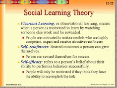 the social learning theory is based on what it's like to be an individual