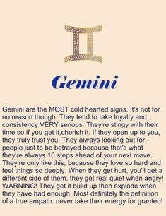 the meaning of genni's zodiac sign is shown in blue and gold letters