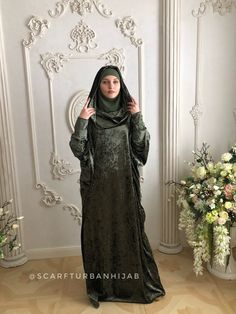 Lovely khaki color velvet maxi dress with wide hood and high cuffs. This dress is really free size, so it'll fit to everyone and will be great idea for a gift! You can buy it in set with underscarf same or black color! Underscarf can become to niqab and close your face. This plus size jilbab so comfortable and stylish. The kaftan will convenient to bohemian, Jewish and Muslim ladies! Be elegant and modest with us 💗 We can sewing it in any colors! Length 150 cm Wedding Elegant Dress, Wedding Abaya, Dress With Hood, Bohemian Headband, Muslim Dresses, Instant Hijab, Dress Muslim, Velvet Maxi Dress, Velvet Maxi