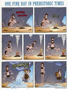 a comic strip about the life and times of a woman who is in her bathing suit