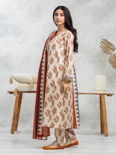 Brand: edenrobe Product: EWU24A1-29006-3PCollection: Allure Lawn Unstitched - Spring Summer CollectionFabric: Lawn DESIGN DETAILS: 3M Printed Lawn Shirt 2.5M Printed Lawn Dupatta 1.8M Dyed Trouser DISCLAIMER:* Lining, Laces, and Tassels are not included in unstitched variants.* Embellishment items in stitched outfits are subject to market availability.* The actual colors of the outfit may vary from the colors being displayed on your device. CARE INSTRUCTIONS: Extra Fabric Has Been Used For Shoot Original Color May Vary Slightly From The Picture Dry Clean Recommended Iron The Clothes At Moderate Temperature Do Not Use Bleach, Or Stain Removing Chemicals Damp Fabric Should Not Be Exposed To Sunlight edenrobe Allure Lawn Spring Summer Collection Authenticity Guaranteed – 100% Original Brand 3 Lawn Design, Lawn Shirts, Spring Summer Collection, Extra Fabric, Fabric Stores Online, Jacquard Fabric, Designer Suits, Product Label, The Clothes