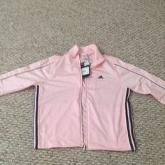 Adidas Brand New Large Jacket With Tags Pink And Black Pink Hooded Track Jacket For Winter, Pink Athleisure Outerwear With Long Sleeves, Pink Long Sleeve Athleisure Outerwear, Winter Sports Track Jacket In Pink, Pink Winter Sports Track Jacket, Pink Winter Track Jacket For Sports, Winter Pink Track Jacket For Sports, Pink Fall Sports Outerwear, Pink Sporty Long Sleeve Outerwear