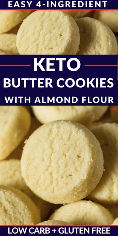 keto butter cookies with almond flour are the perfect low - carb dessert to serve