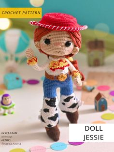 crochet pattern doll jesie from toy storys