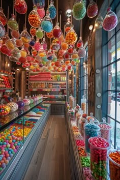 a store filled with lots of different types of candies