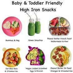 baby and toddler friendly high iron snacks