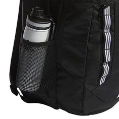 Keep everything right where you need it with this adidas backpack. Multiple pockets and an inner organizer make it easy to keep track of your things. Laptop, water bottle and sunglasses. Yep, there's a spot for that. You can even clip your keys to the outer webbing so you always know where they are.Features: Water Bottle Pocket, Adjustable StrapsClosure Type: ZipperPocket Types: 2 Front Zip Accessory Pocket(s), 2 Exterior Side Bottle Pocket(s), 1 Exterior Zip Pocket(s), 1 Interior Zip Pocket(s)T Black Sports Backpack With Water Bottle Pocket, Back To School Sports Backpack With Water Bottle Pocket, Practical Black Backpack With Water Bottle Pocket, Functional Sports Backpack With Water Bottle Pocket, Functional Adidas Outdoor Backpack, Black Adidas Backpack For Gym, Adidas Black Backpack For Gym, Adidas Backpack, Bags Backpacks