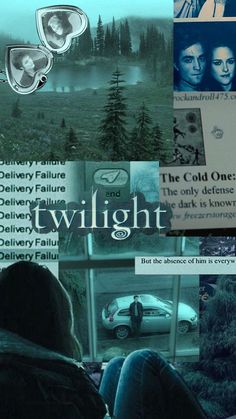 a collage of photos with the words twilight