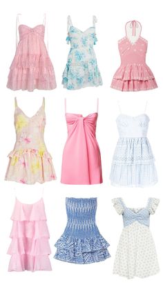 Birthday Dresses Teenage Girl, Every Day Spring Outfits, Dresses To Wear To Graduation As A Guest, Dream Wardrobe Preppy, Tops You Need, Preppy Hawaii Outfits, Preppy Summer Outfits 2023, Birthday Fits Preppy, Cute Summer Mini Ruffle Dress