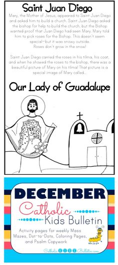 an image of a poster with the words, our lady of guadalupe and other things