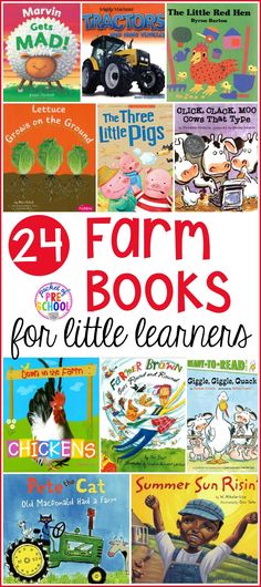 four farm books for little learners