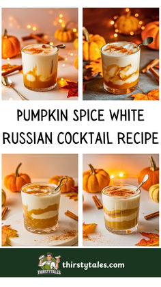 pumpkin spice white russian cocktail recipe