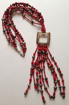 Vtg Jay King DTR Genuine Red Coral & Real Reacock Pearls 925 Sterling Necklace #MineFindsJayKingDTR #NecklacePendant Red Rectangular Adjustable Jewelry, Peacock Pearl, Sterling Necklace, Sterling Necklaces, Desert Rose, Red Coral, Gorgeous Necklaces, Sterling Silver Necklace, Sterling Silver Necklaces