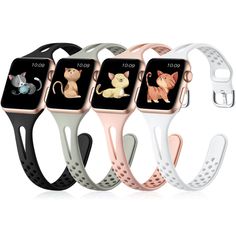 PRICES MAY VARY. ⏩【Slim & Sporty Look for Apple Watch Bands】Getino slim bands compatible with Apple Watch Ultra 1/2 & Apple Watch SE 1/2 & Apple Watch Series 9 8 7 6 5 4 3 2 1, all versions can attach perfectly and seamlessly. Apple watch 38mm/40mm/41mm for 5.1"-7.1" (130mm-180mm) wrist, Apple watch 42mm/44mm/45mm/49mm for 5.9"-7.9" (150mm-200mm) wrist. Before order, pls make sure which size your smartwatch is (Bands only, NO watch included) ⏩【Make Sports More Exciting，Enjoy Your Life】Air holes Apple Watch Bands Sports, Apple Watch Sport, Watch Holder, Apple Watch 42mm, Band Pictures, Apple Watch 38mm, 38mm Apple Watch Band, High Intensity Workout, Wearable Technology