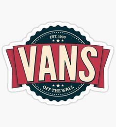 Logos Retro, Skate Stickers, Hypebeast Wallpaper, Wall Logo, Simple Designs To Draw, Brand Stickers, Cool Vans, Vans Logo, Retro Logos