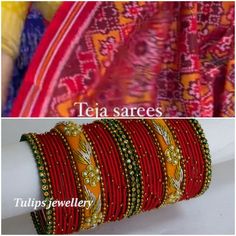 Customised bangles set Silk Thread Jewelry, Bangles Set, Thread Jewellery, Handmade Bangles, Bangle Set, Silk Thread, Tulips, Bangles, Thread