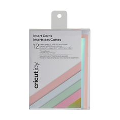 an assortment of colored paper in a package