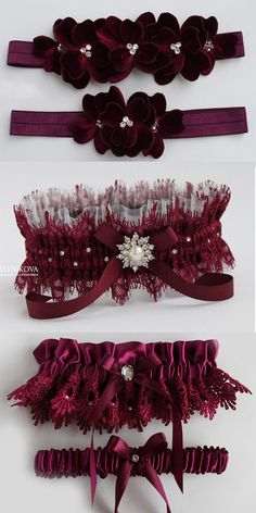 Wedding Maroon, Bridal Accessories Hair, Maroon Bridesmaid, Flowers Crown, Evening Accessories, Maroon Wedding