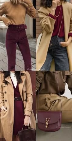 Tops Fall Outfits, Burgundy Outfit, Fall Trends Outfits, Trendy Fall Outfits, Winter Outfits Women, Fall Fashion Trends, Style Mistakes, Seasonal Fashion, Work Fashion