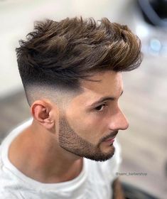 Side Fades Men, Side Faded Hairstyle Men, Hier Style Hair Man, Two Side Hairstyles Men, One Side Haircut Men, One Sided Haircut, Mens Faded Hair, Faded Haircut For Men Medium Long, One Side Hairstyle Men