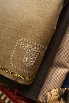 Dormeuil Dormylux Tailored Clothes, Bespoke Suit, Osaka Japan, Suit Fabric, Fine Fabric, 로고 디자인, Graphic Design Typography, Wool Fabric