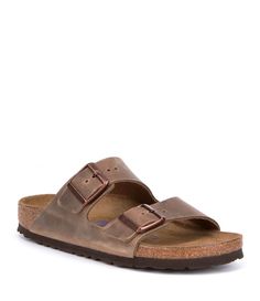 From Birkenstock&#x2C; the Women's Arizona Soft Footbed Sandals feature:Oiled leather upper Slide-on stylingSoft FootbedSuede liningLightweight EVA outsole for cushioning and shock absorptionFlat heelBirkenstock footwear is made in European whole sizes. The style selected is a Birkenstock narrow footbed that will fit most medium feet.Imported. Classic Brown Footbed Sandals For Spring, Classic Brown Round Toe Slides, Classic Brown Slides With Round Toe, Classic Brown Footbed Sandals With Round Toe, Things To Do In Arizona, Visit Arizona, Birkenstock Women, Footbed Sandals, Autumn Street Style