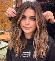 Brown Hair Inspo, Brunette Balayage Hair, Brown Hair Balayage, Hair Stylies, Brown Blonde Hair, Hair Color Balayage, Hair Inspiration Color