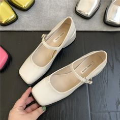 Shipping: Worldwide Express Shipping AvailableDelivery time: 7-15Days Fast ShippingReturns: Fast refund, 100% Money Back Guarantee.SPECIFICATIONSBrand Name: NQYWOrigin: Mainland ChinaUpper Material: POLYESTERToe Shape: Square toeWith Platforms: NoHeel Height: High (5cm-8cm)Hign-concerned Chemical: NoneHeel Type: Square heelPump Type: MARY JANESStyle: ConciseFashion Element: SewingSeason: Spring/AutumnOutsole Material: plasticis_handmade: YesPattern Type: SolidInsole Material: PVCOccasion: CasualModel Number: WEN072Gender: WOMENFit: Fits true to size, take your normal sizeLining Material: PUClosure Type: ButtonItem Type: Pumps2023 Summer Elegant Ladies Sandals: Fashion Ladies Elastic Band Flat HeelWomen Shallow Party Shoes: Square Heel 35-40 Square ToeNon-slip Round Toe Sandals Shoes: Ladie Ladies High Heels, Shoes Korean, Elegant Shoes, Summer Weddings, Womens Mid Calf Boots, Canvas Shoes Women, Women Oxford Shoes, Womens Knee High Boots, Womens Sandals Flat