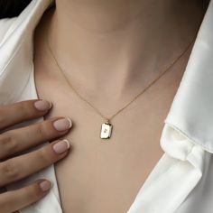 14K Gold Eta Carinae Necklace, Layering Locket Compass Necklaces with Evileye Beaded, Shiny Simple Celestial Jewelry, Sparkling Boho Gothic Necklace, Gift for Wife, Anniversary Graduated Gift  ITEM DETAILS ❆ All our jewelleries are handmade with Love and Care 💓 ❆ Material: 14K Gold. ❆ Gram with 50 cm Chain : 2,40 gr ❆ Gram with 55 cm Chain : 2,54 gr ❆ Each item is made to order. Since all of our products are handmade, there may be -) 10% deviation in the specified weight. ❆ DO YOU LIKE THIS NEC Gift Necklace With Diamond Accents And Rectangular Pendant, Dainty Star-shaped Diamond Necklace For Gift, Rectangular Diamond Pendant Necklace As Gift, Fine Jewelry Diamond Necklace With Rectangular Pendant, Gold Diamond Necklace With Rectangular Pendant As A Gift, Yellow Gold Star-shaped Gemstone Necklace, Star-shaped Yellow Gold Birthstone Necklace, Yellow Gold Star Shaped Necklace With Birthstone, Yellow Gold Star Necklace With Birthstone