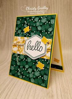 a close up of a greeting card on a table