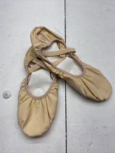 Dance College Peach Ballet Dance Slipper Split-Sole Canvas Shoes US Size 9.5. New without tags See pic BS13/23 shoes 20 mh 319/23