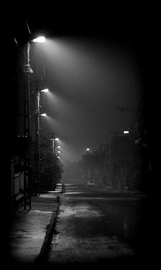 Street At Night, White Photo, In The Rain, Night In, The Rain, A Black, At Night, White