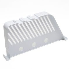 a white plastic device holder on a white background