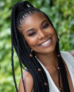 Blonde Box Braids, African Hair Braiding Styles, Braided Cornrow Hairstyles, Braids Hairstyles Pictures, Gabrielle Union, Kevin Hart, Girls Hairstyles Braids, Penteado Cabelo Curto