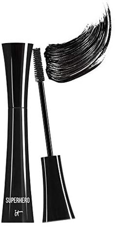 Amazon.com : IT Cosmetics Superhero Mascara, Super Black - Elastic Stretch Volumizing & Lengthening Mascara - Lifts, Separates & Conditions Lashes - With Collagen, Biotin & Peptides - 0.3 fl oz : Beauty & Personal Care Best Volumizing Mascara, Superhero Mascara, Color Correcting Cream, Travel Size Makeup, Volumizing Mascara, Black Pigment, Lengthening Mascara, Natural Sunscreen, Under Eye Concealer