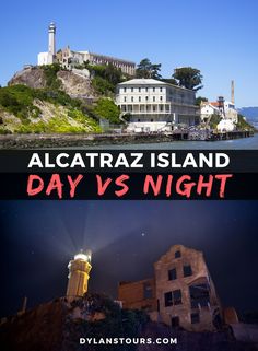 the alcatraz island and day vs night