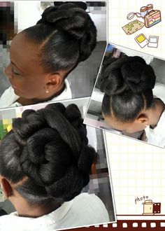 Modern Updos, Big Cornrow Braids, Elaborate Hairstyles, Black Hair Bun, Classic Bun, Natural Hair Wedding, Flat Twist Hairstyles, Up Hairdos, Black Hair Updo Hairstyles